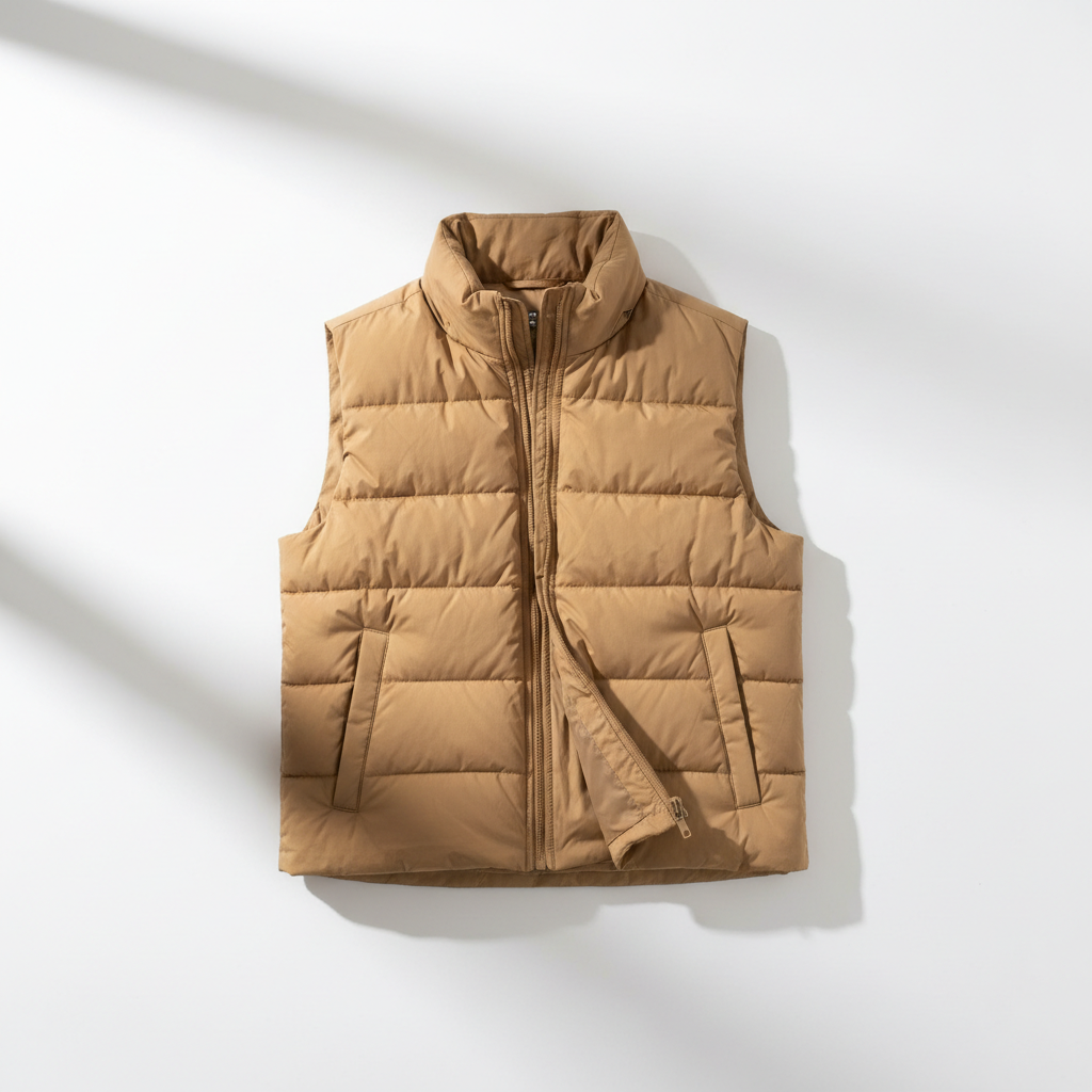 Camel Puffer Vest
