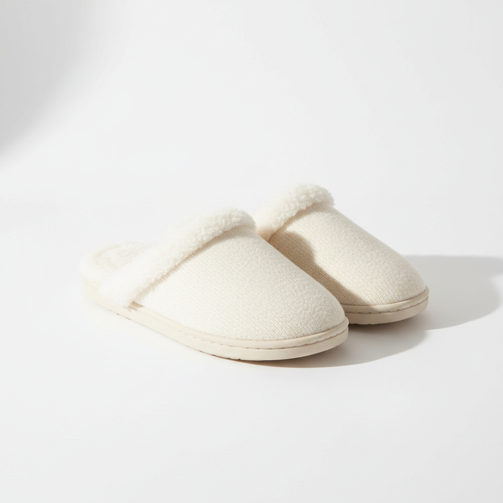 Cream Slippers