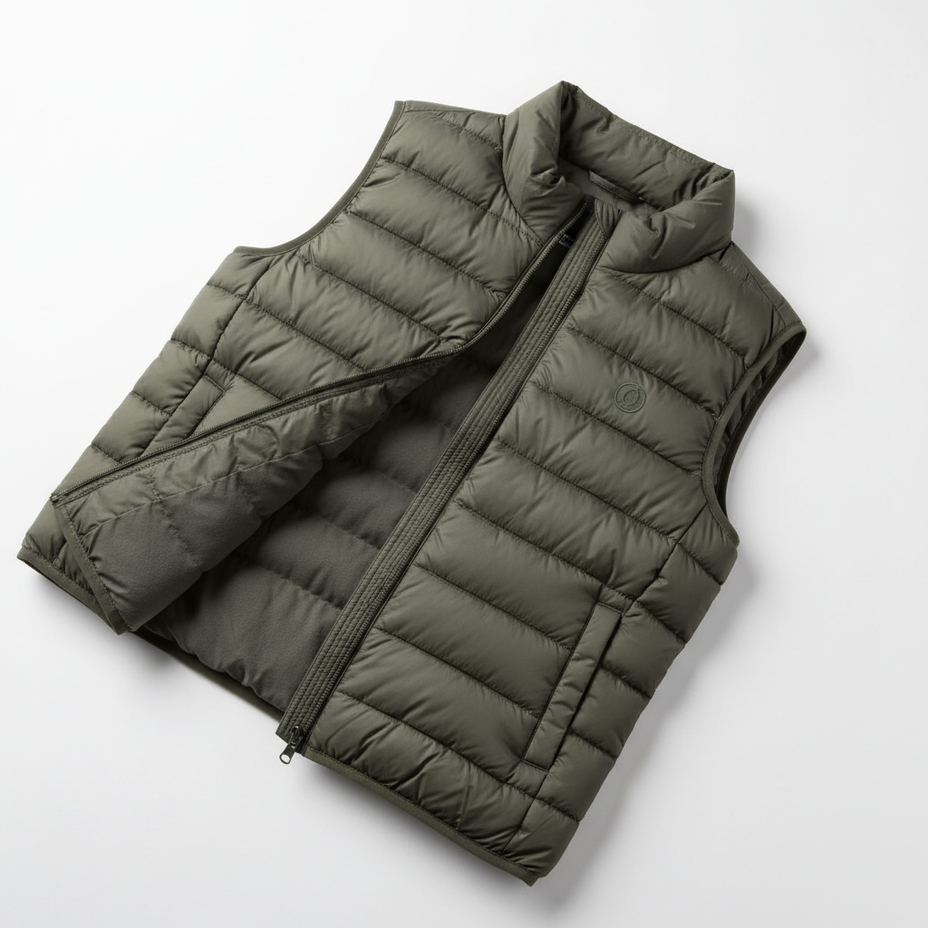 Olive Puffer Vest