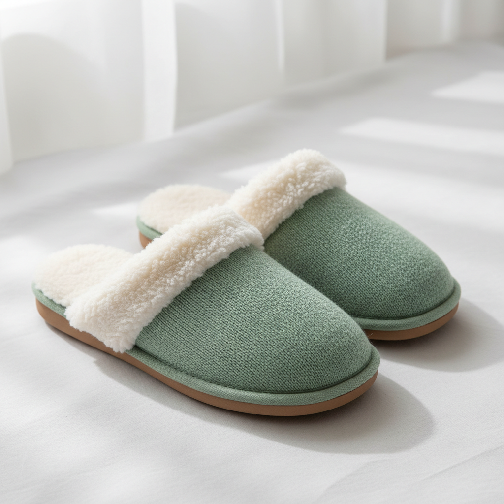 Sage Green Slippers